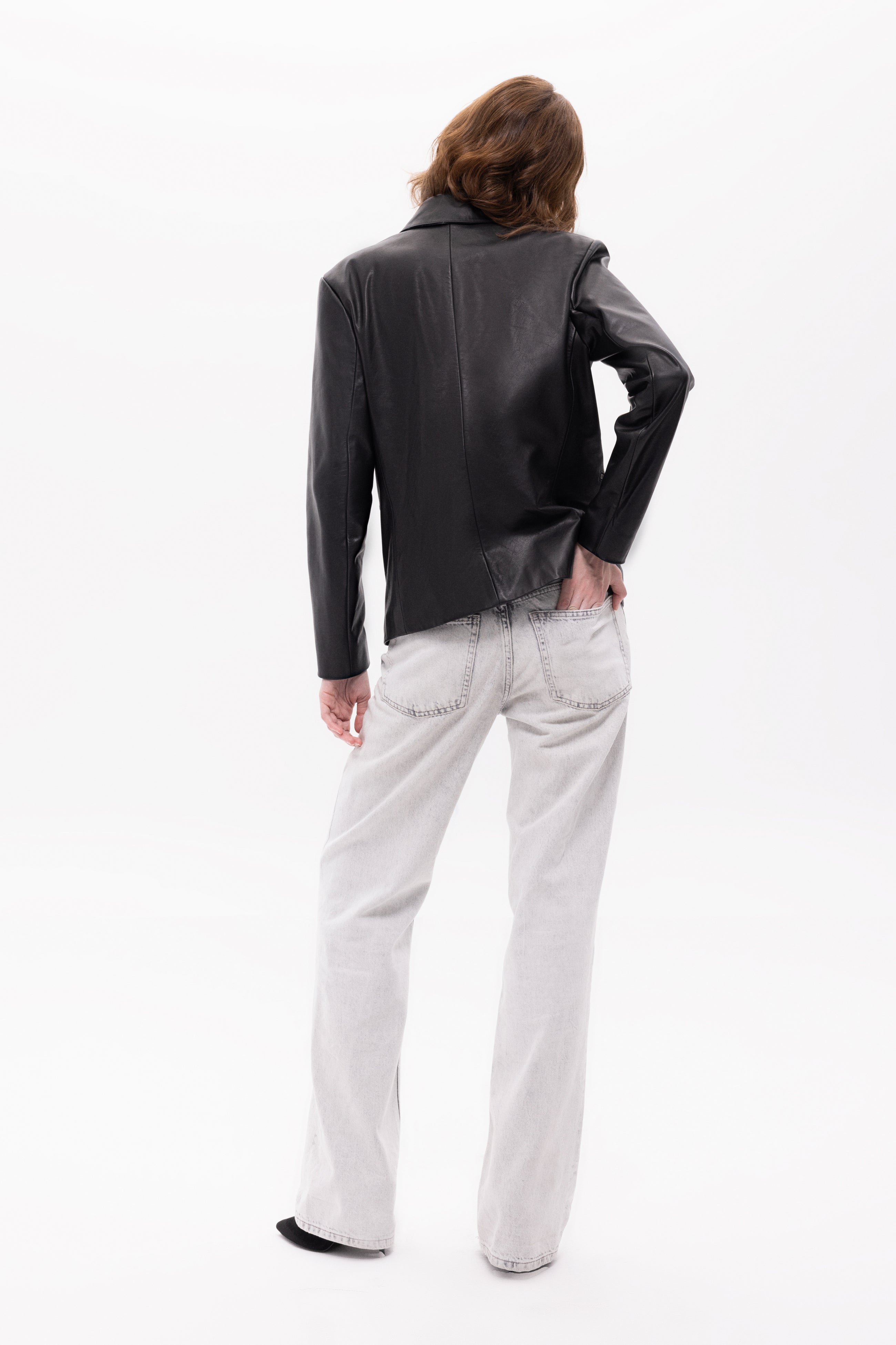 Sirene Leather Blazer Jacket