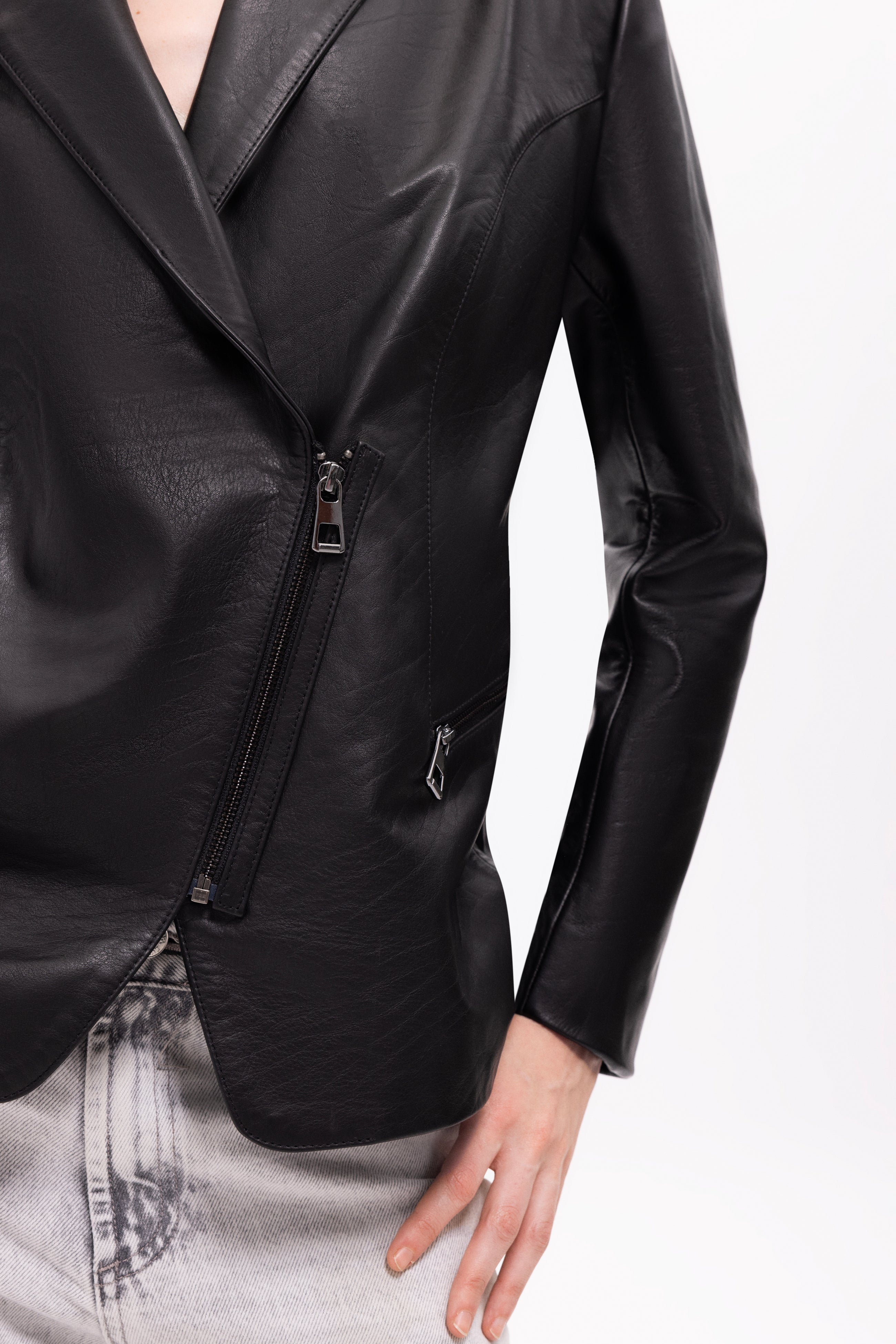 Sirene Leather Blazer Jacket