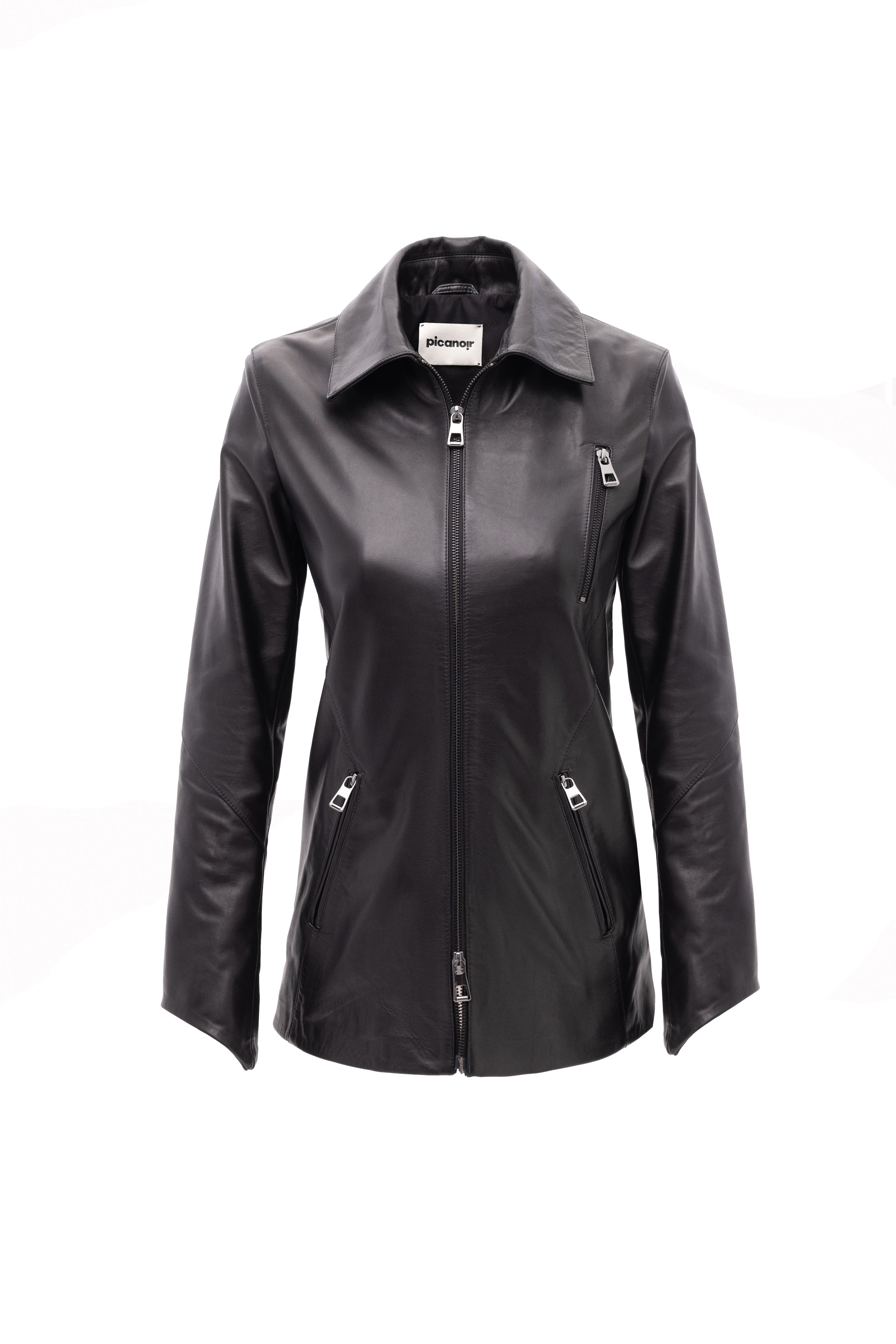Pleione Leather Blazer Jacket