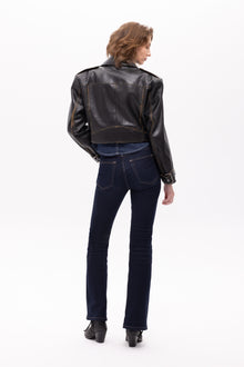 Lita Vintage Finish Biker Jacket