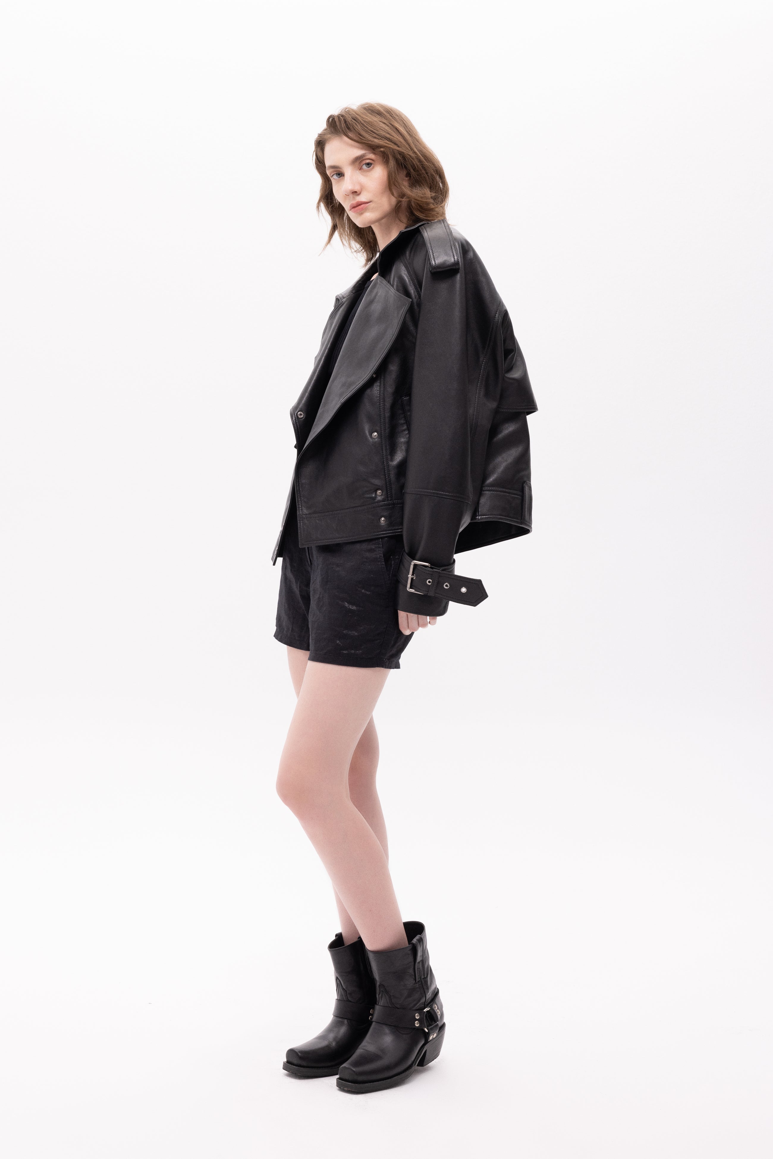 Arkhe Leather Biker Jacket