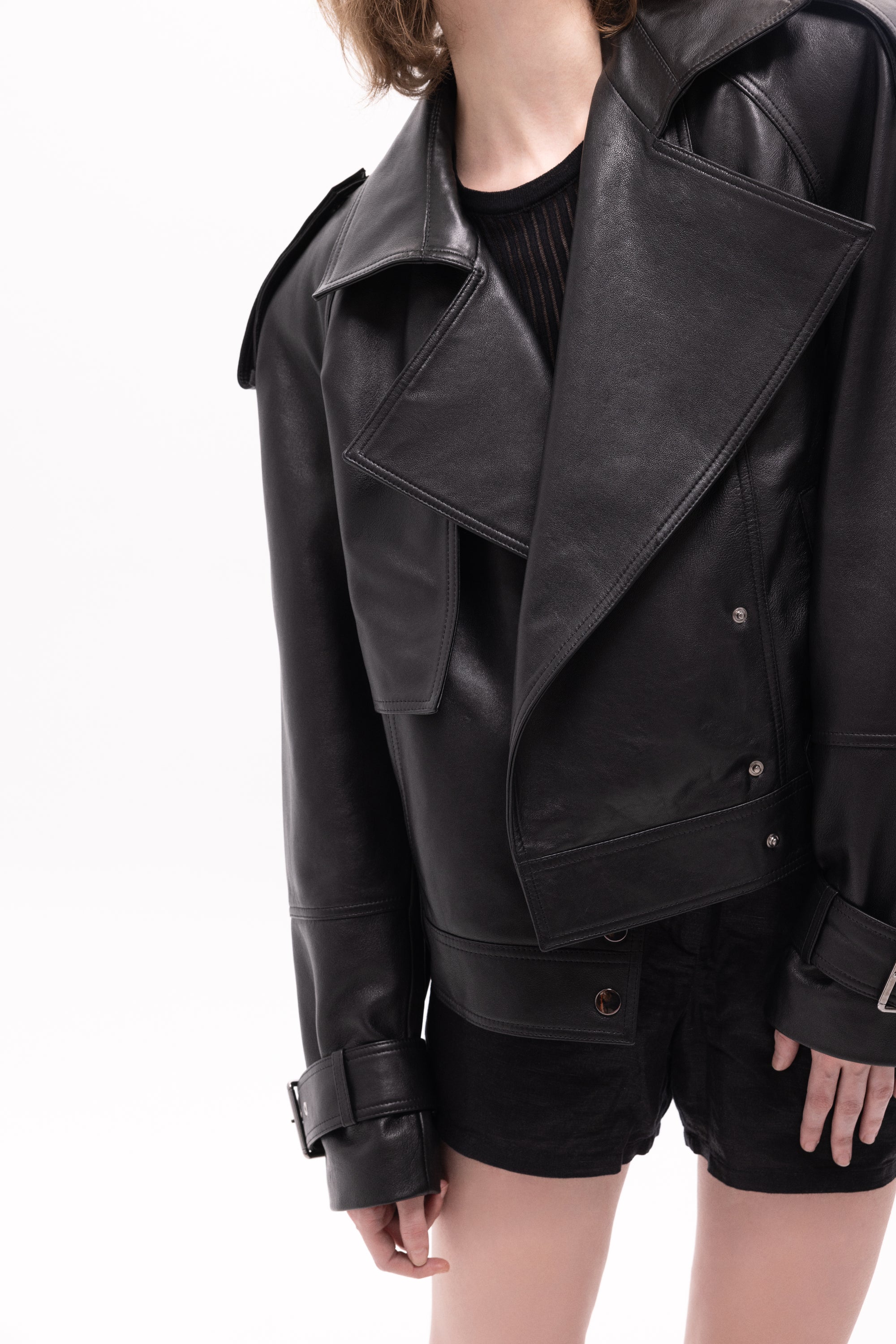 Arkhe Leather Biker Jacket