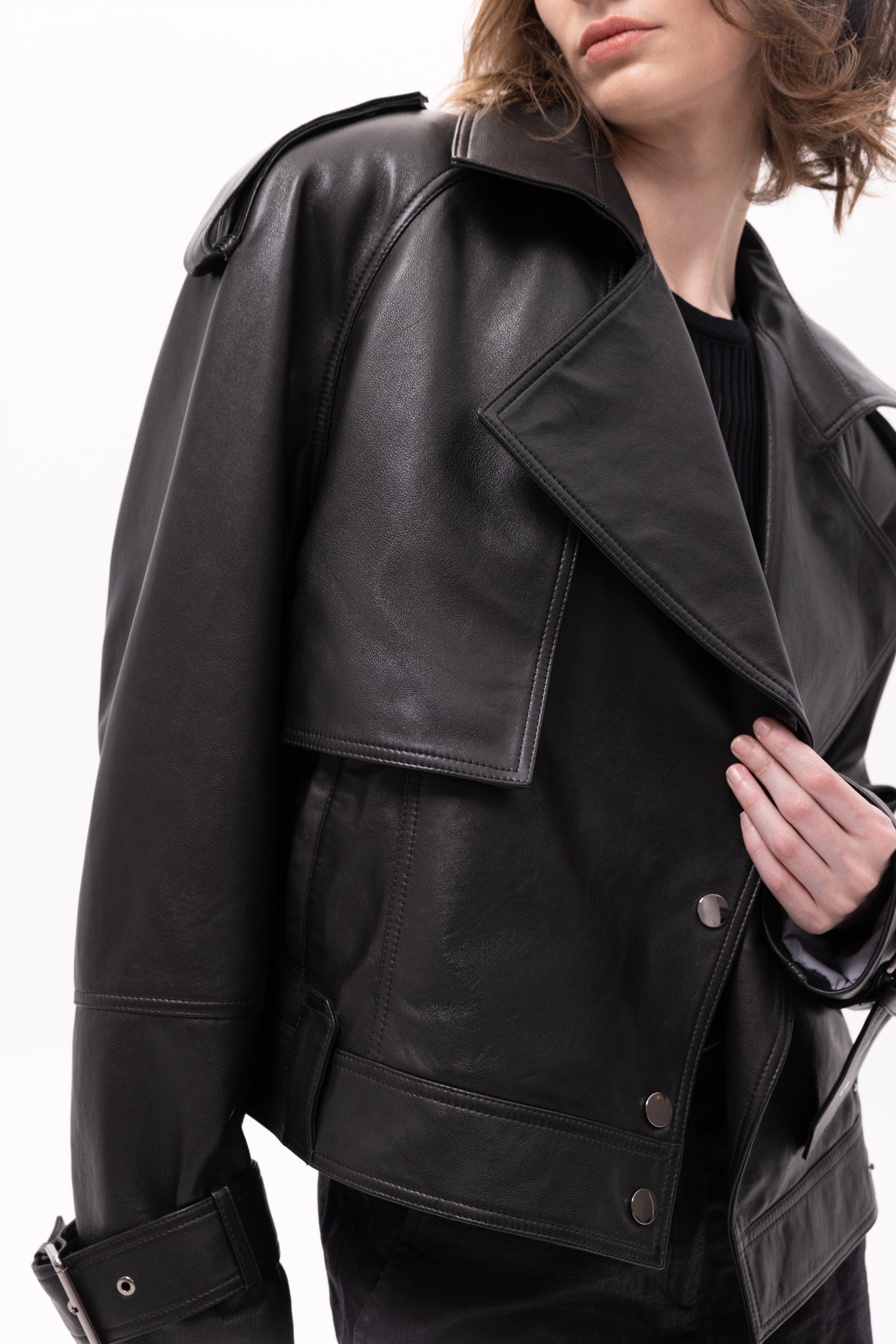 Arkhe Leather Biker Jacket