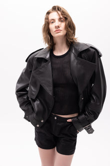 Arkhe Leather Biker Jacket