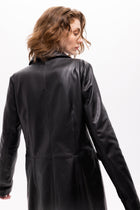 Luz Leather Long Coat