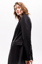 Luz Leather Long Coat