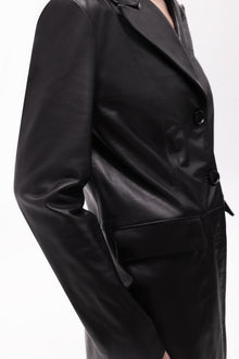 Luz Leather Long Coat