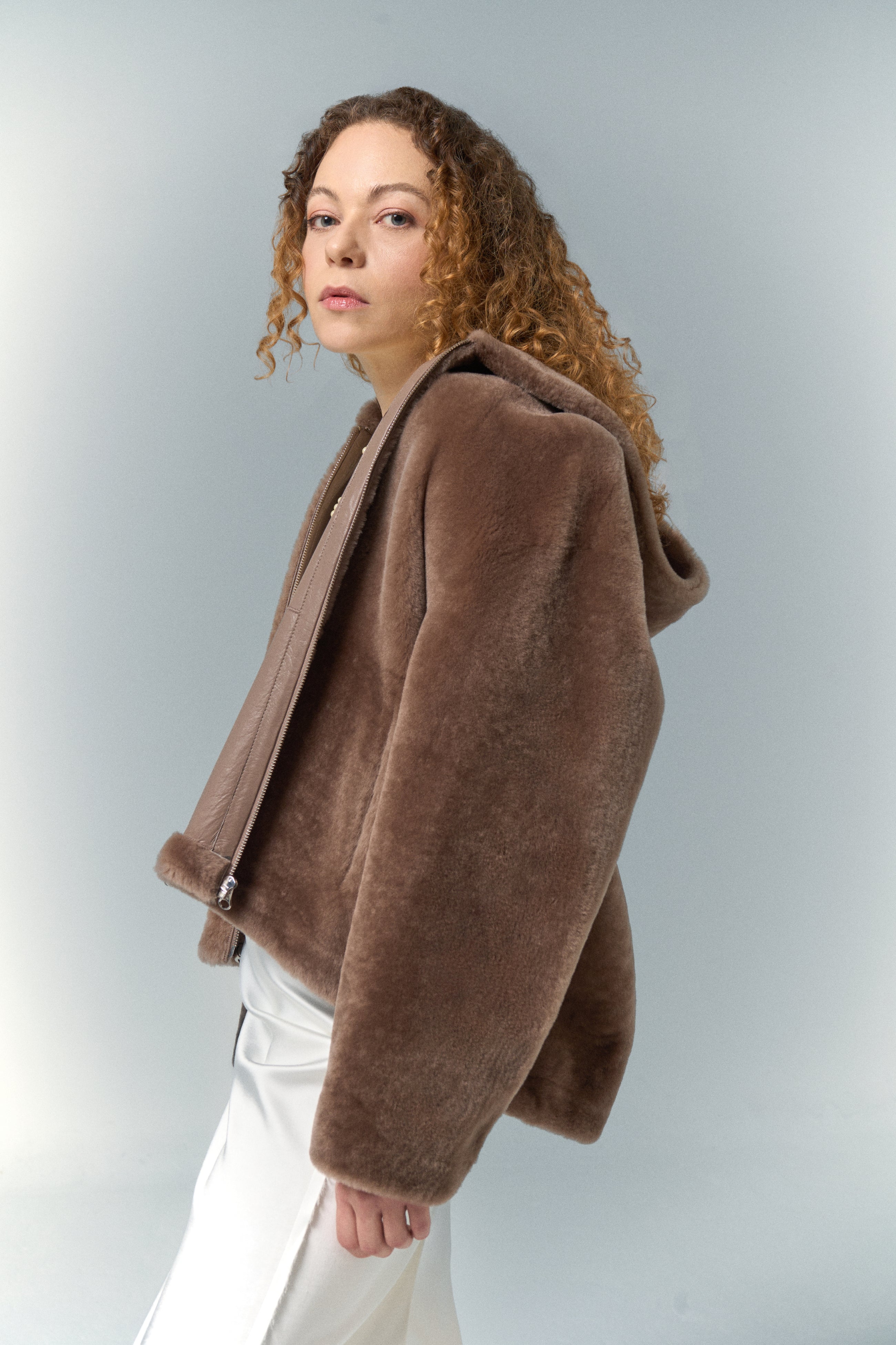 Andjelic Shearling Hoodie Jacket