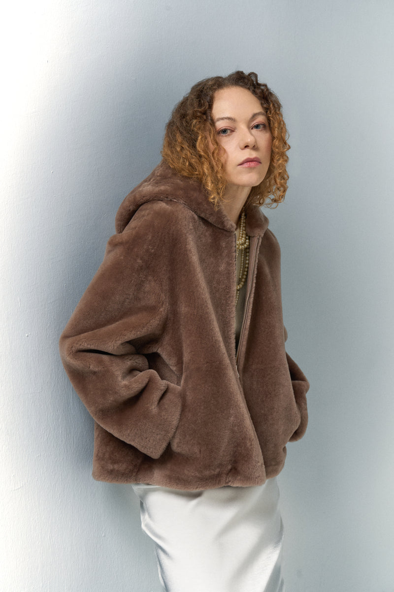Andjelic Shearling Hoodie Jacket