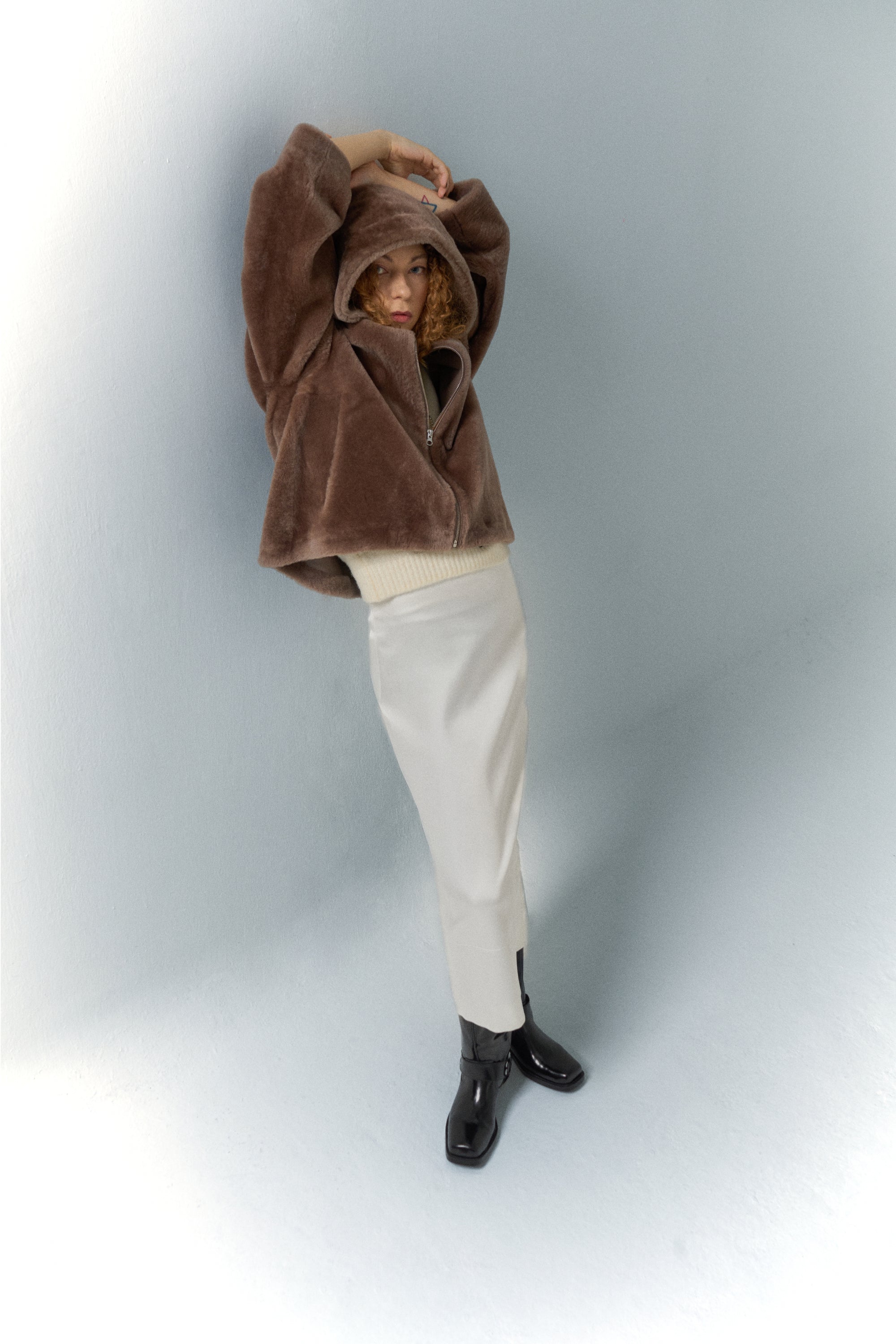 Andjelic Shearling Hoodie Jacket